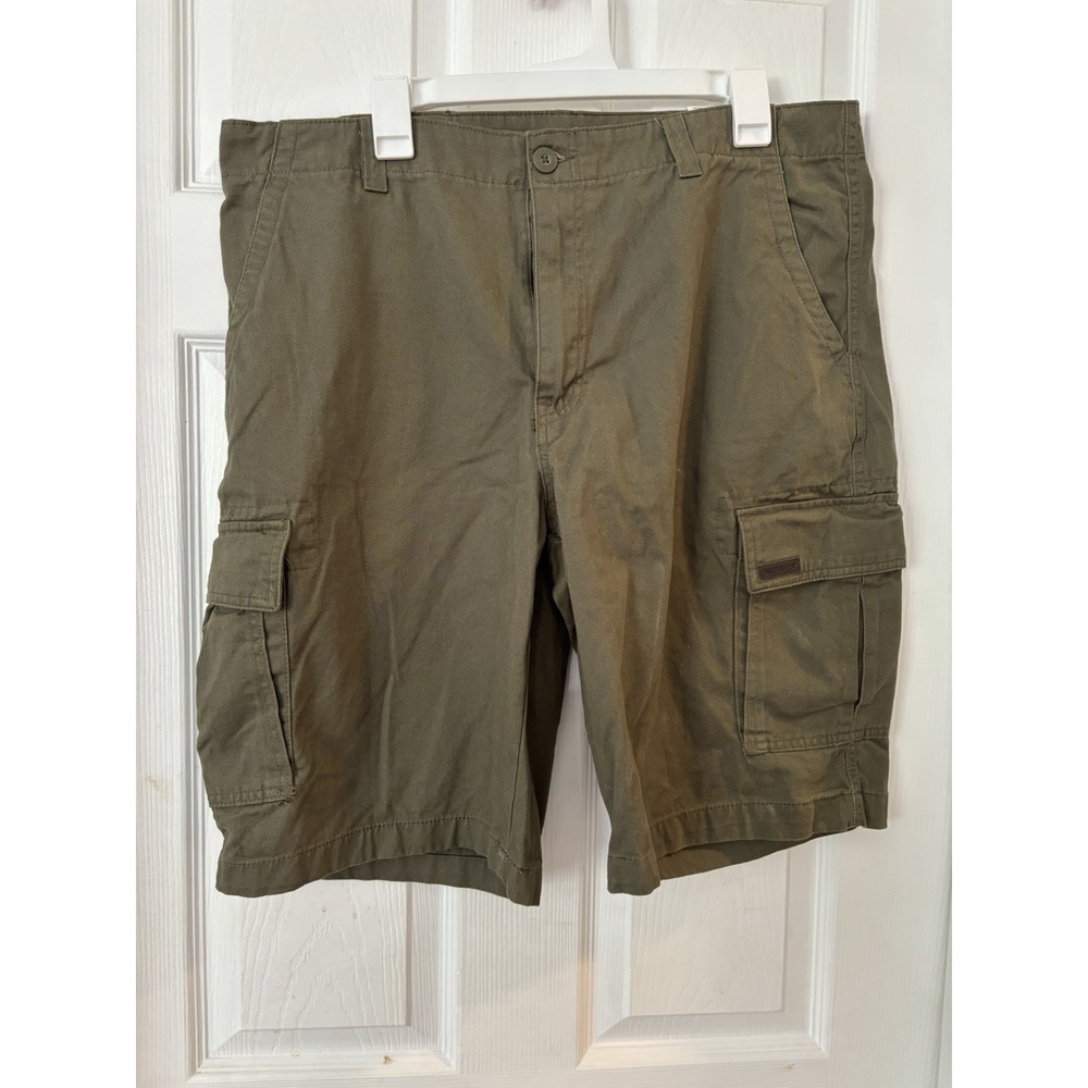 Smith's Men's Performance Stretch Cargo Shorts Olive Green Size 38 New Camping